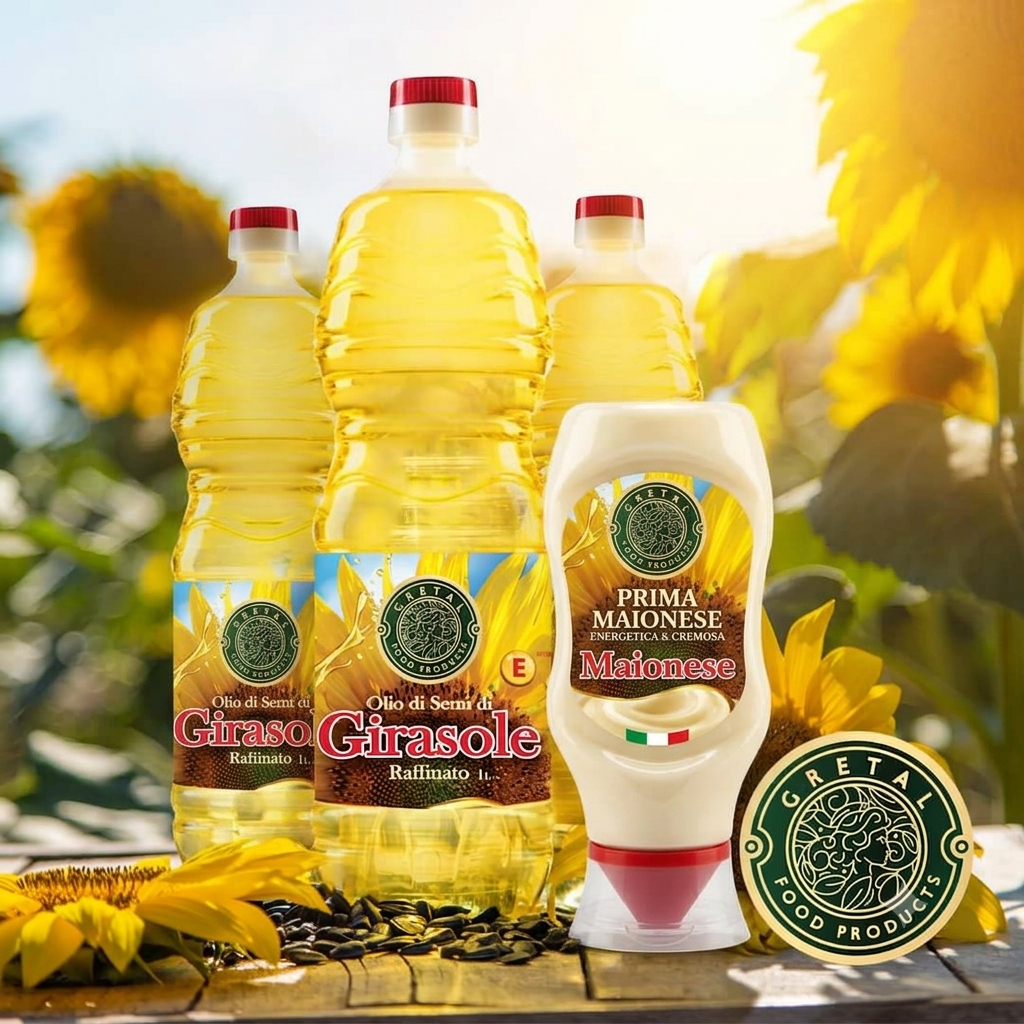 Sunflower oil for mayonnaise production with 81 to 83 percent fat content